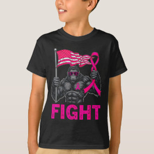 Bigfoot Nk Ribbon Fight Breast Cancer Awareness Me T-Shirt
