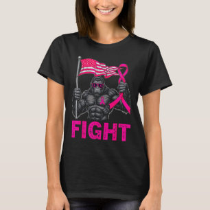 Bigfoot Nk Ribbon Fight Breast Cancer Awareness Me T-Shirt