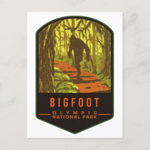 Bigfoot Olympic National Park Postcard