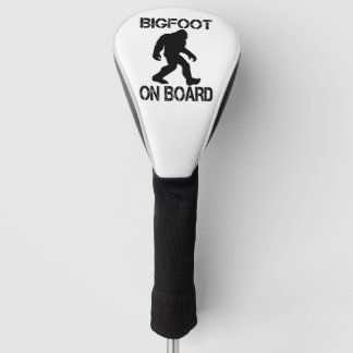 Bigfoot on Board Funny Bigfoot  Golf Head Cover