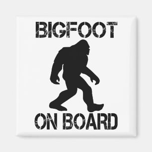 Bigfoot on Board Funny Bigfoot  Napkins Magnet