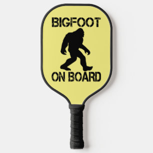 Bigfoot on Board Funny Bigfoot  Pickleball Paddle