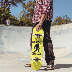 Bigfoot on Board - Funny Bigfoot     Skateboard