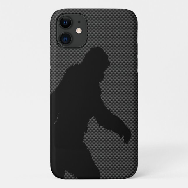 Bigfoot on Carbon Fibre Print Case-Mate iPhone Case (Back)