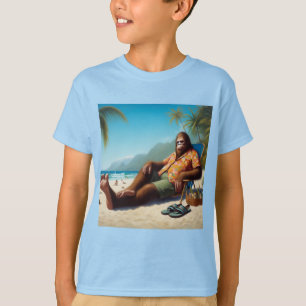 Bigfoot On the Beach T-Shirt