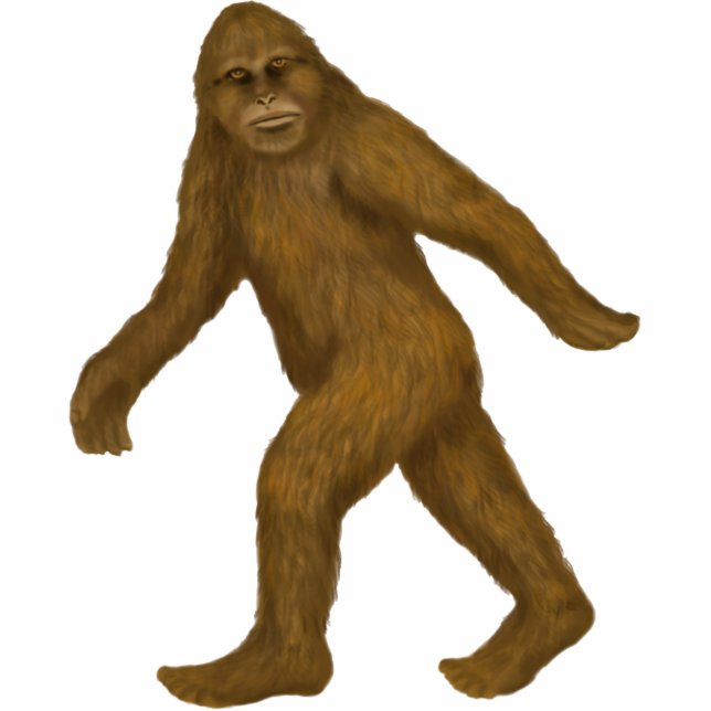 Bigfoot on the Move Ornament Photo Sculpture Decoration (Front)