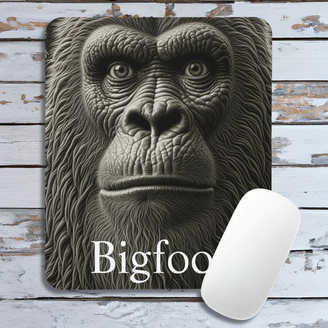  Bigfoot or Sasquatch Close Up Face Mouse Mat (Creator Uploaded)