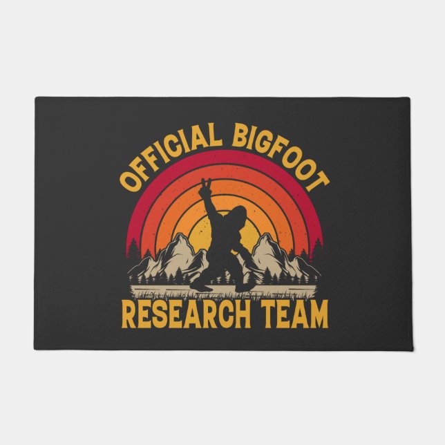 Bigfoot Original Research Team Doormat (Front)
