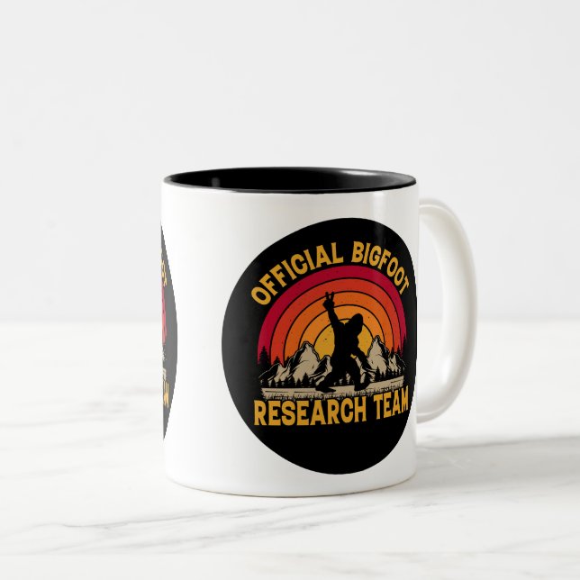 Bigfoot Original Research Team  Two-Tone Coffee Mug (Front Right)