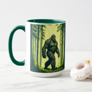 Bigfoot Out For A Forest Walk Mug
