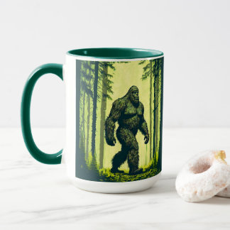 Bigfoot Out For A Forest Walk Mug