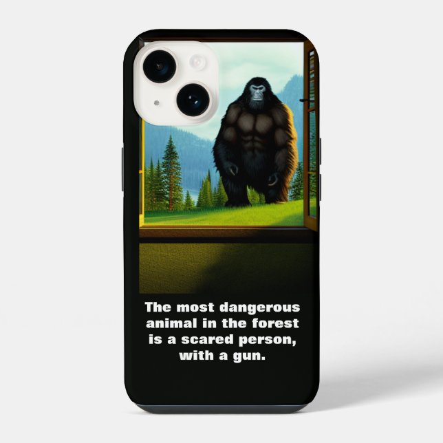 Bigfoot Outside iPhone Case (Back)