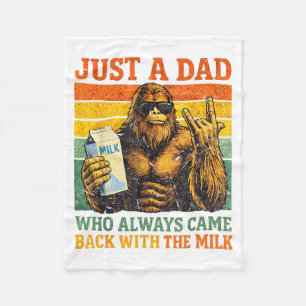 Bigfoot Papa A Dad Who Came Back with The Milk Fleece Blanket