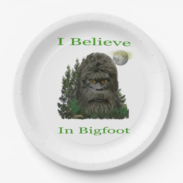 Bigfoot Paper Plate (Front)