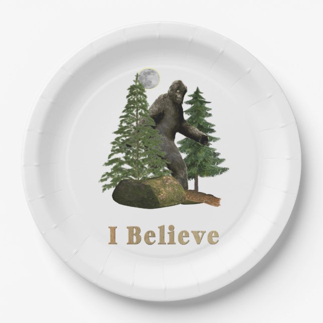 Bigfoot Paper Plate (Front)