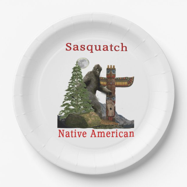 Bigfoot Paper Plate (Front)