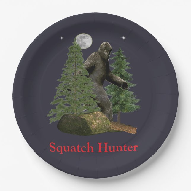 Bigfoot Paper Plate (Front)