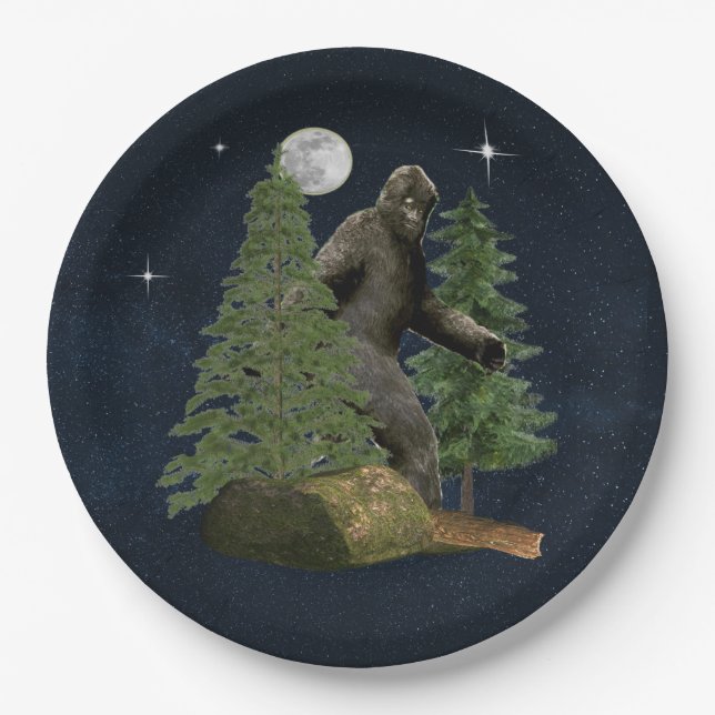 Bigfoot Paper Plate (Front)