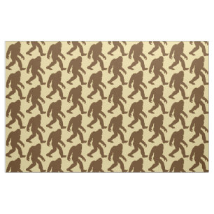 Bigfoot Patterned Beige Fabric
