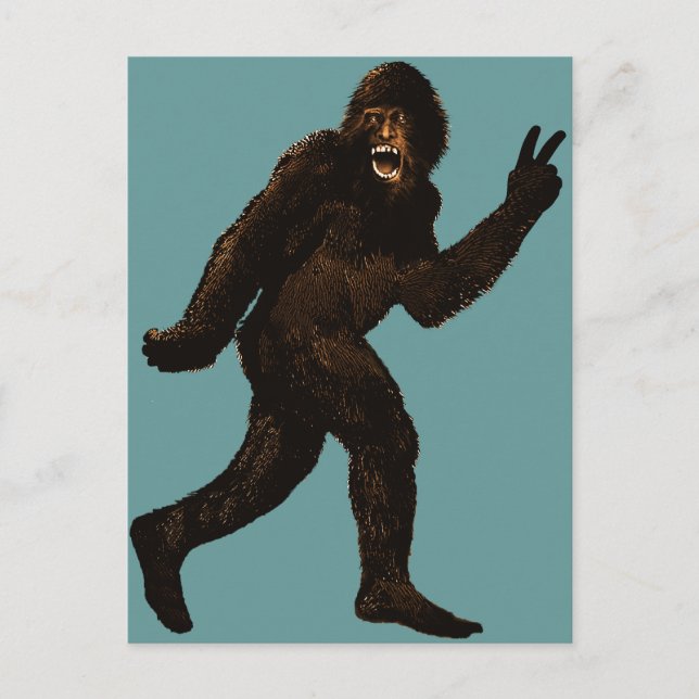 Bigfoot Peace Postcard (Front)