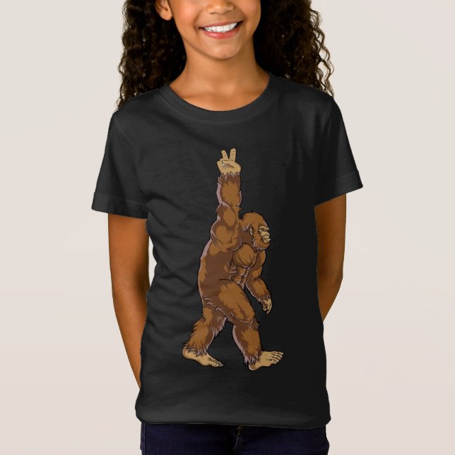Bigfoot Peace Sign T-Shirt (Front)