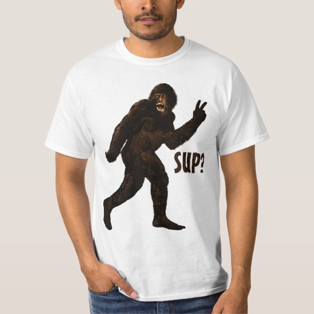 Bigfoot Peace  Sup? T-Shirt (Front)