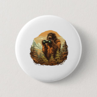 Bigfoot Peek-A-Boo 6 Cm Round Badge