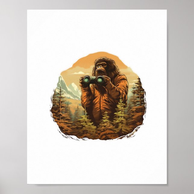 Bigfoot Peek-A-Boo Poster (Front)