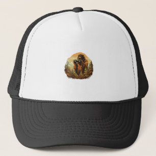 Bigfoot Peek-A-Boo Trucker Hat