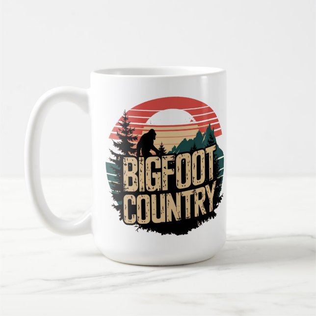 Bigfoot, Perfect for Sasquatch Lovers Coffee Mug (Left)