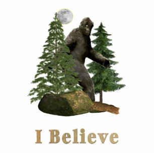 Bigfoot Photo Sculpture Key Ring