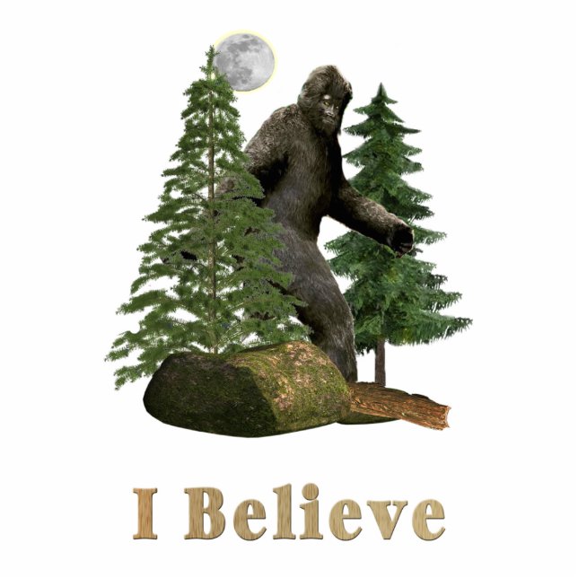 Bigfoot Photo Sculpture Key Ring (Front)