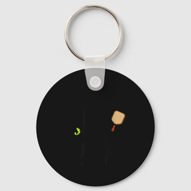 Bigfoot pickleball sport dinker sasquatch  key ring (Front)