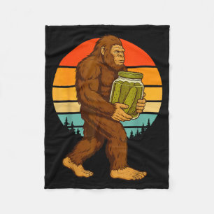 Bigfoot pickles fleece blanket