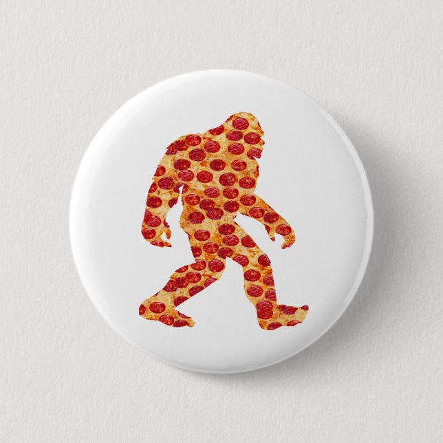 Bigfoot Pizza    6 Cm Round Badge (Front)