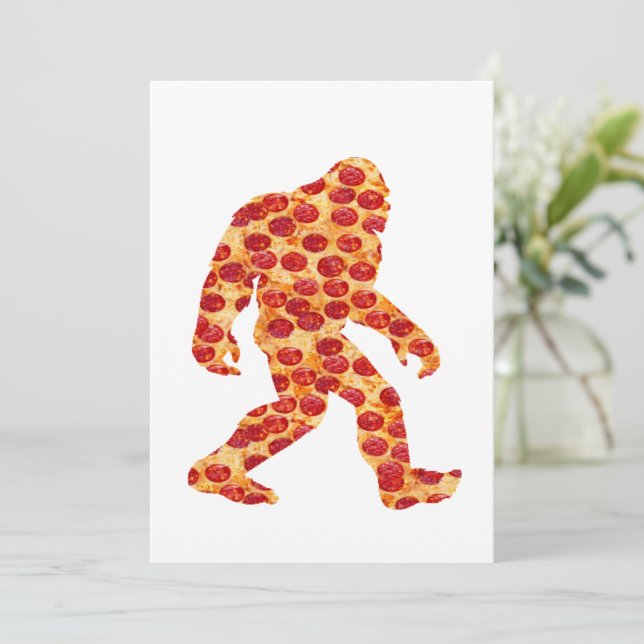 Bigfoot Pizza    Invitation (Standing Front)