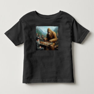 Bigfoot Playing Chess Toddler T-Shirt