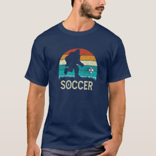 Bigfoot Playing Soccer Game Funny Sasquatch Soccer T-Shirt