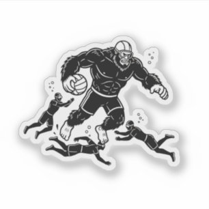 Bigfoot playing Underwater Rugby