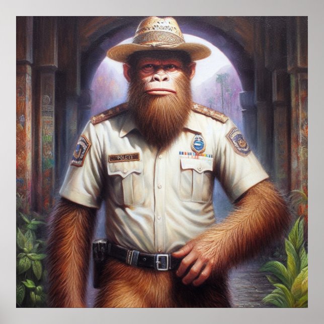 Bigfoot Policeman Poster (Front)