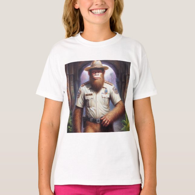Bigfoot Policeman T-Shirt (Front)