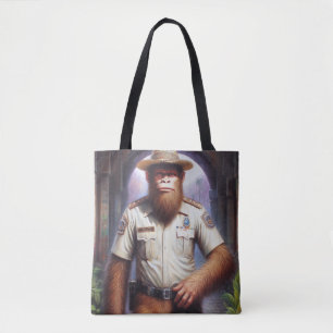 Bigfoot Policeman Tote Bag