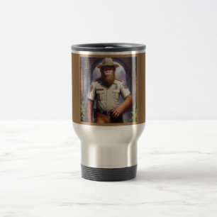 Bigfoot Policeman Travel Mug