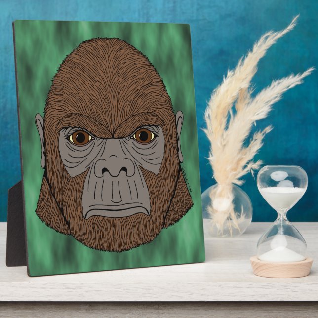 Bigfoot Portrait 1 (Ape-Like) Plaque (Side)