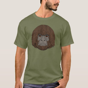 Bigfoot Portrait 2 (Human-Like) T-Shirt
