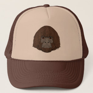 Bigfoot Portrait 2 (Human-Like) Trucker Hat
