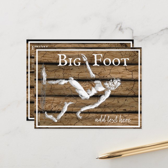 Bigfoot Postcard (Front/Back In Situ)