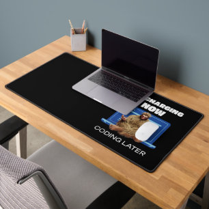 Bigfoot Programmer Coder Software Developer  Desk Mat