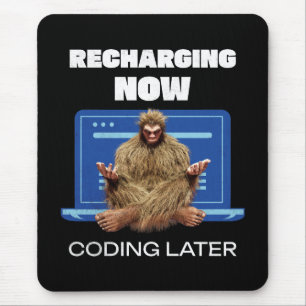 Bigfoot Programmer Coder Software Developer  Mouse Mat