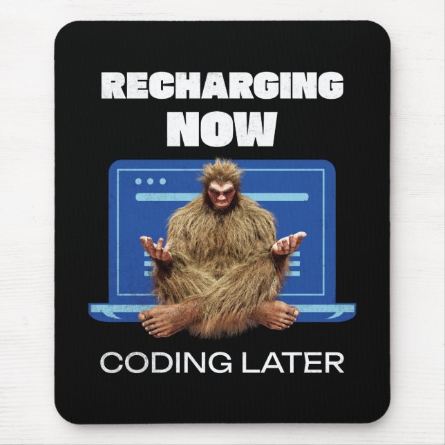 Bigfoot Programmer Coder Software Developer  Mouse Mat (Front)